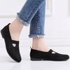 Women's Breathable Flying Woven Casual Shoes, Fashion Slip on Flats, Lightweight Soft Sole Comfortable Walking Shoes