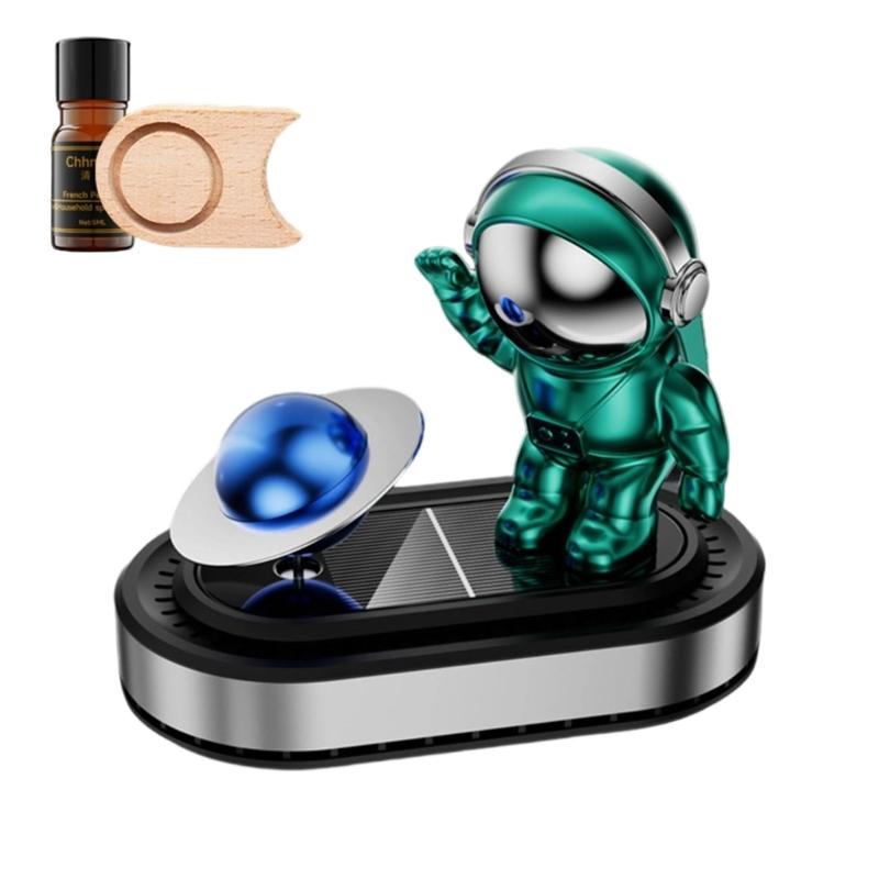 Solar Powered Astronaut Air Freshener Decoration Essential Oil Diffuser Car Ornament Fragrances Dispenser