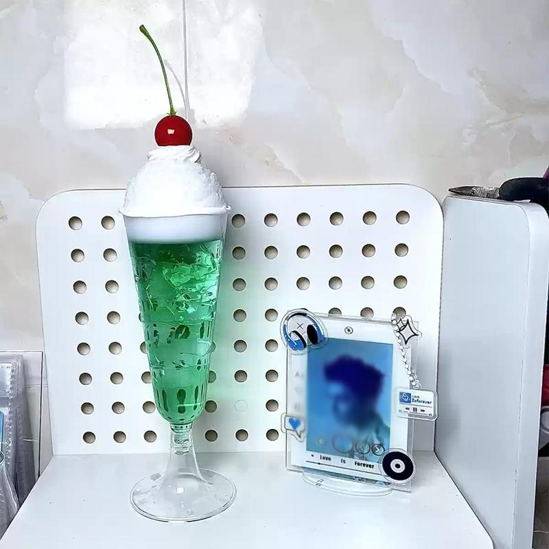 Showa Style Tea Ornaments Ancient Honeydew Melon Soda Jelly Cute Girl Dripping Glue Finished Product 2D Photo Props Green Gift