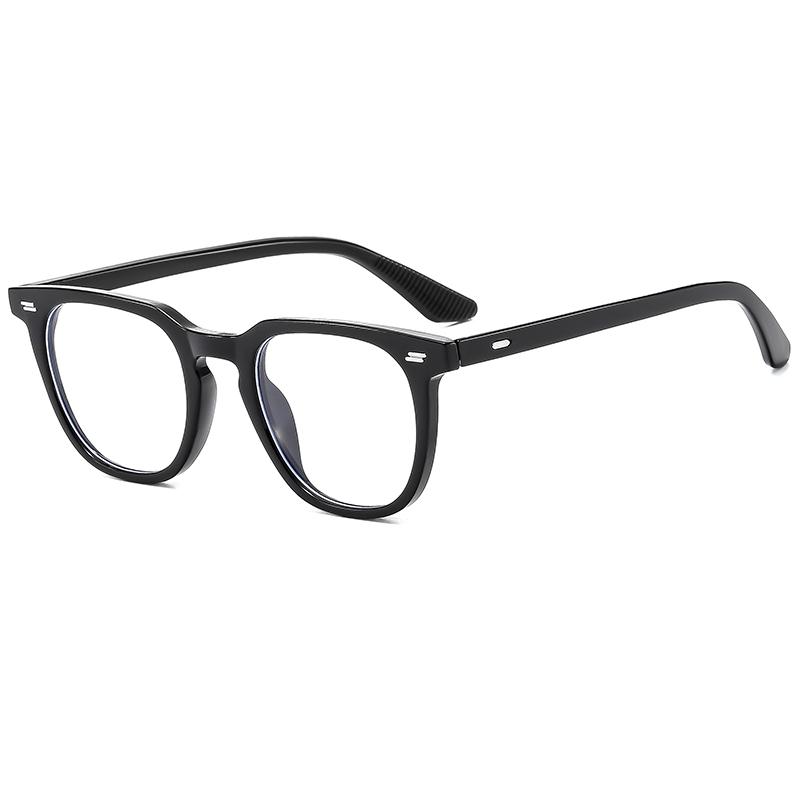 New Style Glasses Trendy Rice Nail Flat Glasses For Men And Women Fashionable Square Glasses Frames 3875