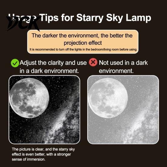 LED Ambient Lamp USB Star Projector Light, Flexible Gooseneck Night with 3/4/6/12/24 Adjustable Projection Light Films, for Bedroom Ceiling