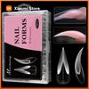 טפסי ציפורניים חדשים Eagle Claw 140 יחידות טיפים הארכה קריסטל לציפורני ג'ל מהירות ערכת אמנות ציפורניים ללא נייר עם עיצוב בצורת טופר סלון