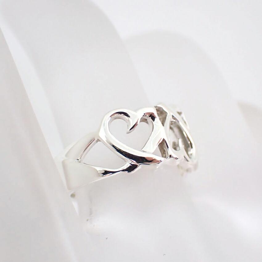 [Gebraucht] TIFFANY 925 Triple Loving Heart Ring Größe 9/Größe 9/g530-66