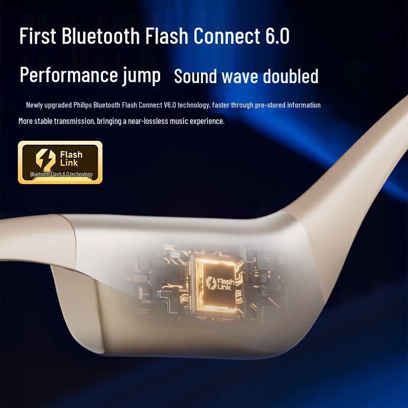 Philips TAQ4320 Bone Conduction Open-Ear Sports Neckband Earphones