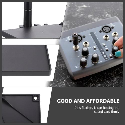 SEWACC Microphone Stand Tray Mount, Microphone Tray Stand, Sheet Music, Microphone, Music Stand, Accessory Tray, Microphone Tray, Frameworks, Stand, A