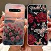 Für Samsung Galaxy S10+ S10 S10e Elegante Blume Schmetterling Handyhülle Für Samsung S10e S10 Plus S 10 4G Weiche Silikon TPU Hüllen