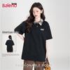 Baleno Women's Retro Plaid Collar Polo T-Shirt