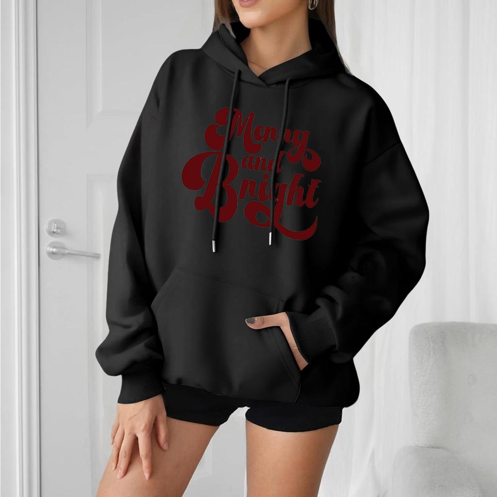 Dames Losse Comfortabele Casual Mode Karakter Bedrukt Hoodie Lange Mouw Sweatshirt