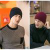 Men's and Women's Thickened Knitted Hat Outdoor Casual Hat Warm Hat Skiing Cold Hat