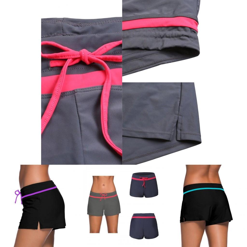 Plus Size Square Swim Shorts For Women Conservative Frenulum Design With Large Size And Good Elasticity