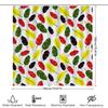 Vibrant Feather Print Shower Curtain Raindrop Pattern For Bathroom Decorations Waterproof Fabric Red Green Yellow Black White Si