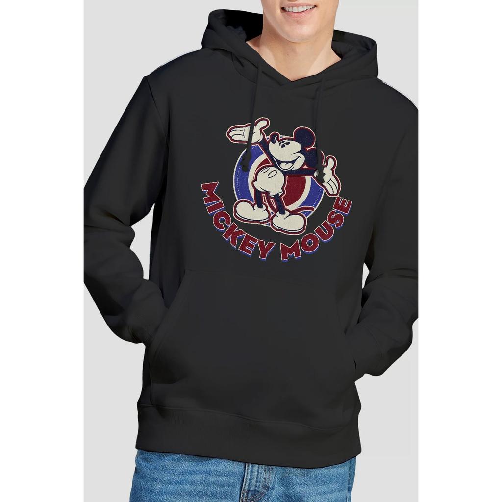 Disney Mens Americana Mickey Mouse Hoodie