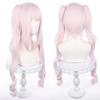 Light Pink Long Twin Tail Vertical Roll Full Wig Game Cosplay Wig Heat Resistant Wig Wig Costume Comiket Event Halloween Christmas School Festival