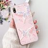 For Huawei Y5 (2019) Phone Case Y5 2019 AMN-LX9 Elegant Floral Cat Painted Soft Silicone Transparent TPU Cases