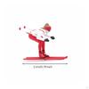 1:87 Scale Skier Figure Action Poses HO Ski Resort People Realistic Details Miniature