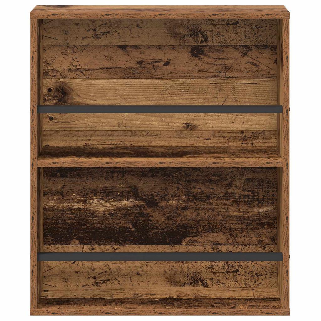 Magazine Shelf 2 pcs Reclaimed Wood Look 60 x 12 x 70 cm Engineered Wood