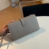 2025 New Leather I-buckle Long Three-fold Wallet First Layer Cowhide TOGO Leather Leather Wallet Cross-border Wholesale Trend