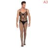 Plus Size Gay Mens Underwear Body Stocking Bodysuit Sexy Gay Underwear Transparent Sexy Underwear for Gay Men