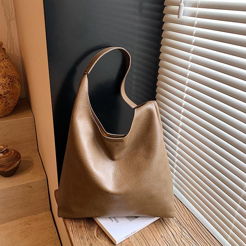 High-end Sense Large-capacity Bag Women's Autumn and Winter Maillard Fashion and Leisure Shoulder Tote Bag