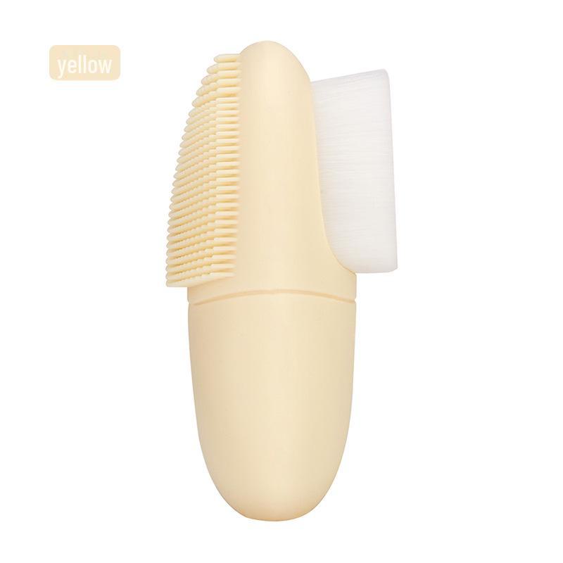 Perie de machiaj și spălare pentru față cu două capete din silicon - Instrument japonez de curățare pentru pori și puncte negre