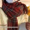 Women's Red Plaid Scarf: Stylish, Warm, and Perfect for Autumn & Winter