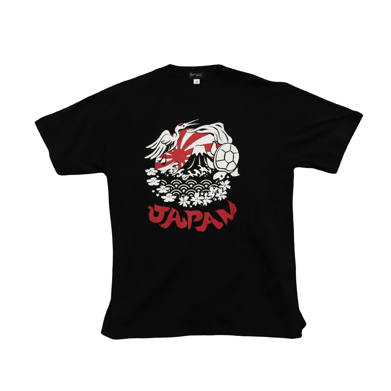 Japanese Souvenir Crane Turtle 2L Black Shin-ei [T-shirt & JAPAN]