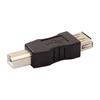 Mini Svart USB Typ A Hona till USB Typ B Hane Converter Connector Adapter