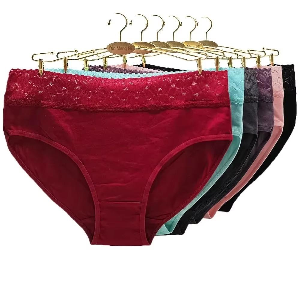 Lace Design Cotton Underwear Wide Belt Leakproof Panties New Menstrual Panties  for Women