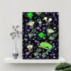 Spooky Cute Zombie Checkerboard 5D Diy Diamond Paintings Mosaic Wall Round Diamond Art Painting Kits Embroidery Crystal Accessories Frameless