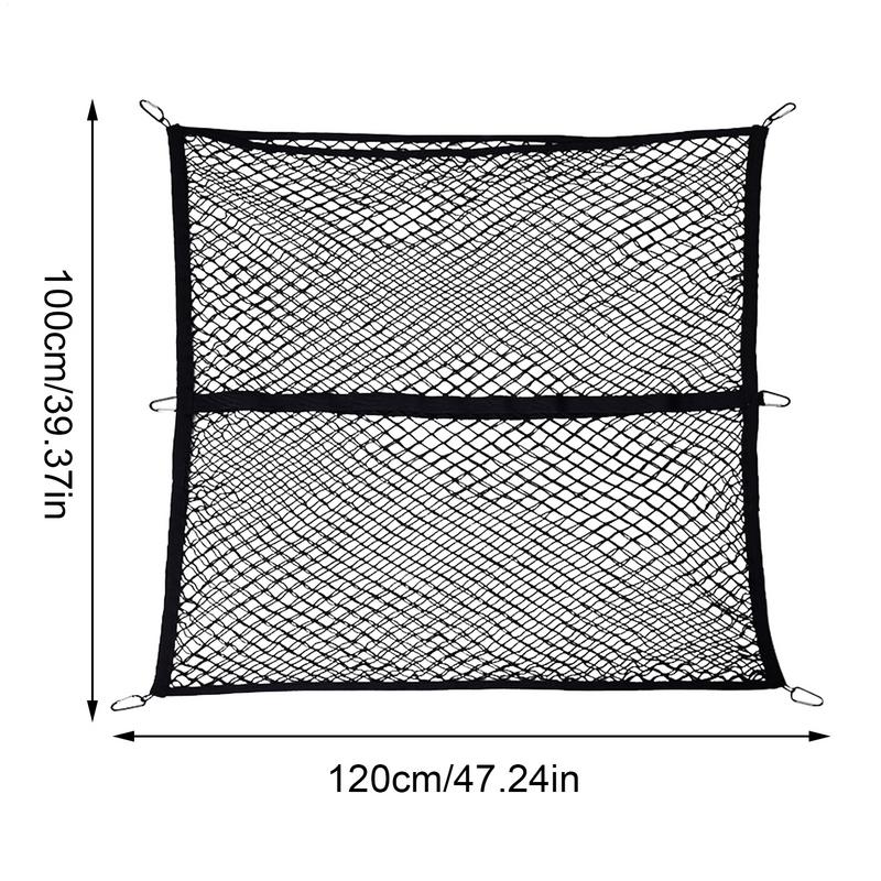 Highly Elastic Cargo Net Heavy Duty Elastic Cargo Net Mesh Organizer For Trunk Moving Shelf Ceiling Road Outdoor