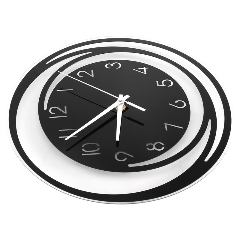 

Creative Home Living Room Decoration Acrylic Wall Clock Explosion Models Minimalist Nordic Style Transparent Clock чорний