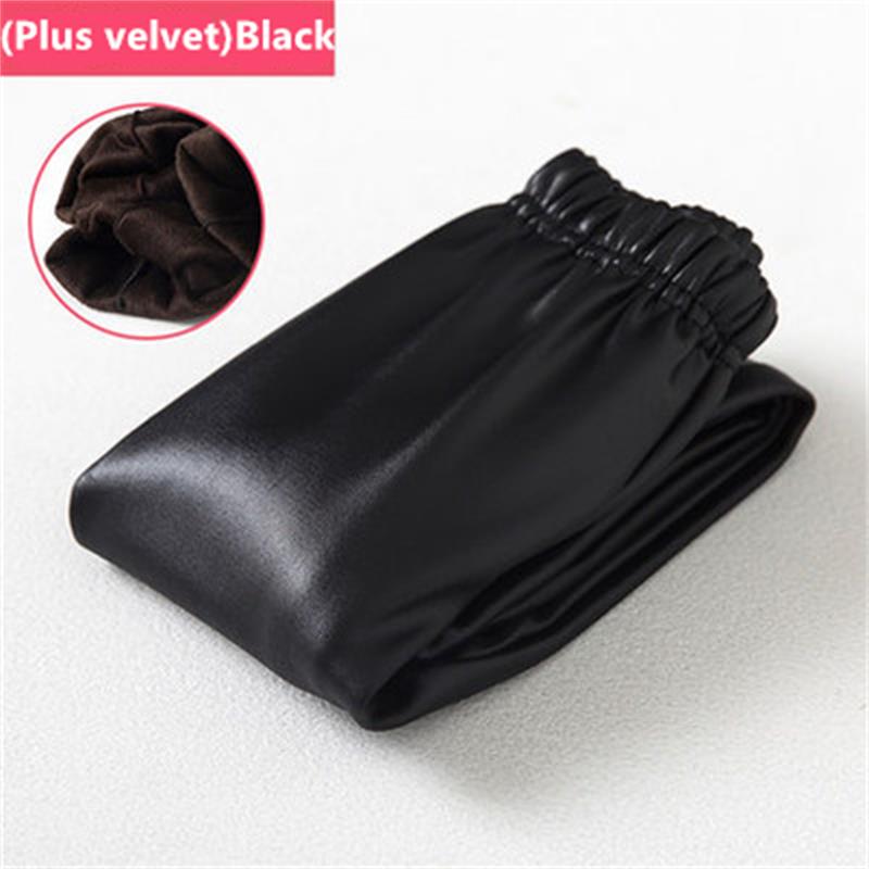 Autumn Winter Girls Leather Pants Thick Velvet PU Leather Children's Leggings Kids Pencil Pants Infant Warm Trousers EMA