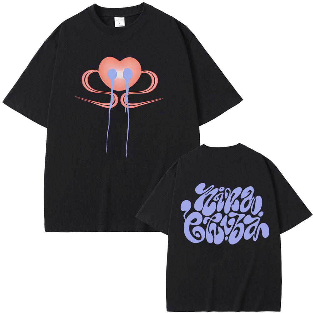 

Singer Nina Chuba Tour New Album 2026 Cover Tshirt Unisex Women Fashion Pop Music T Shirts High Quality Cotton Oversized Tshirts 2XL