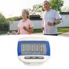 Pedometer with Clip Walking Pedometer Large LCD Display Step Calorie Distance Counter with Clip for Seniors Adults Exercise Blue