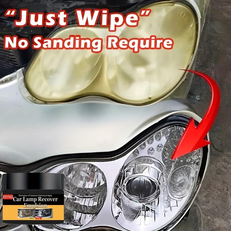 Car Headlight Repair and Polishing Kit, Headlight Scratch Remover, Repair Cleaning Paste, Removal of Oxidation, Headlight Polishing Wax