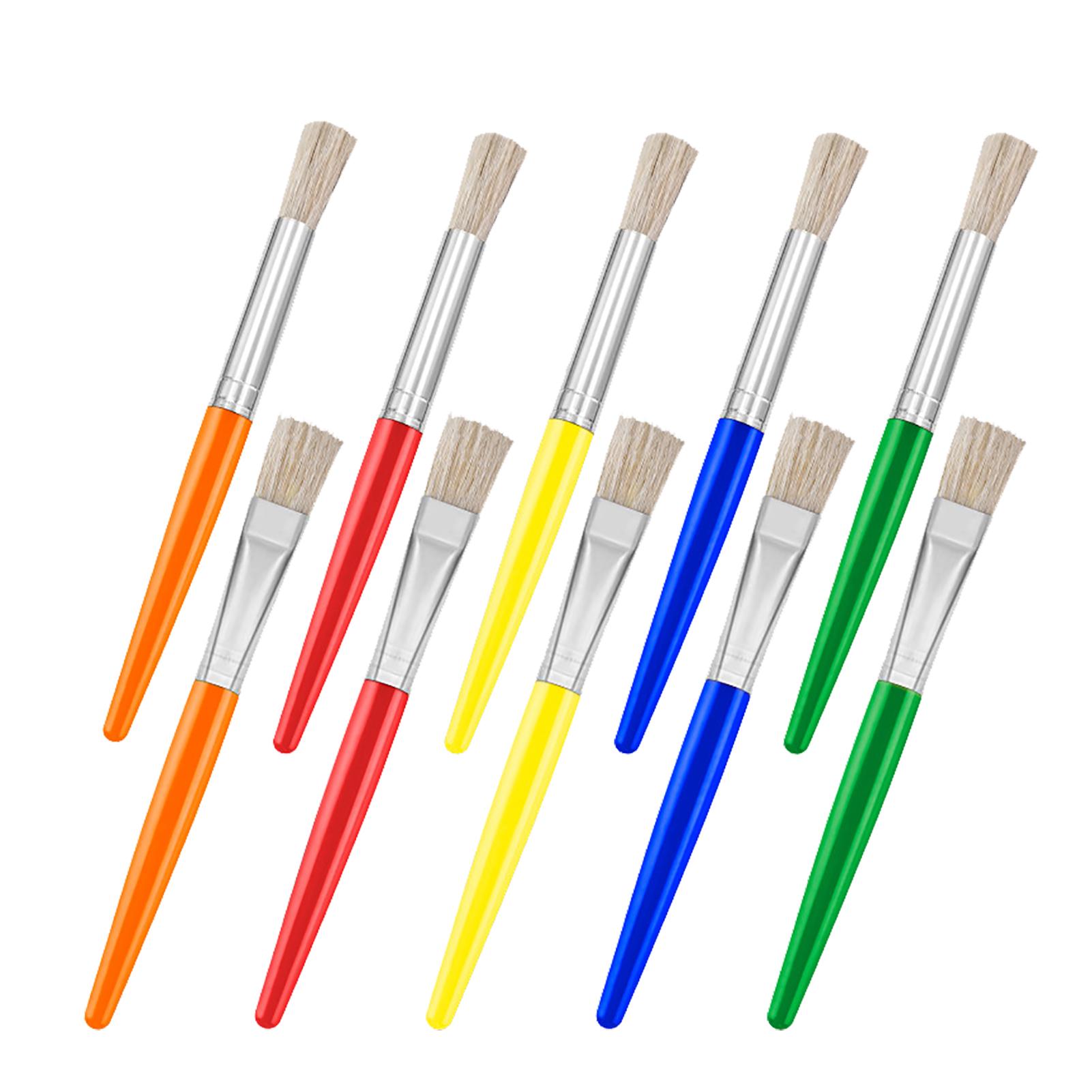 

Набор кистей для рисования, алюминиевая трубка, плоская щетина, кисти для рисования поделками для художников, студентов, начинающих, любителей развлечений HB2081‑10