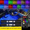 USB Charging In Car with Colorful LED Decorative Lights USB Charging Atmosphere Light Ambient Lights Interior Decorative Lights