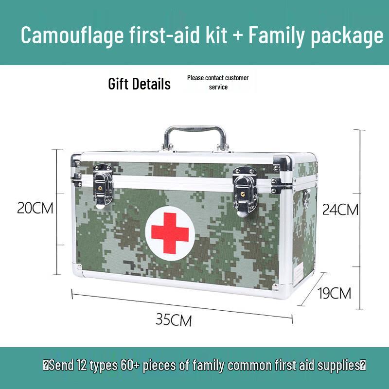 Outdoor Camouflage Aluminum First Aid Box