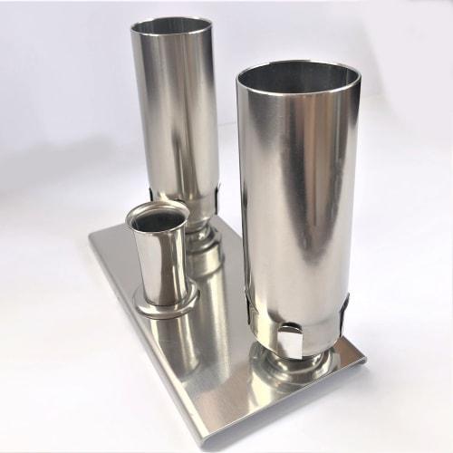 This Durable, Durable, Stainless Steel Incense and Candle Holder Set Is Perfect for Graveside or Graveside Use. It's a Must-have for Any Graveyard, an