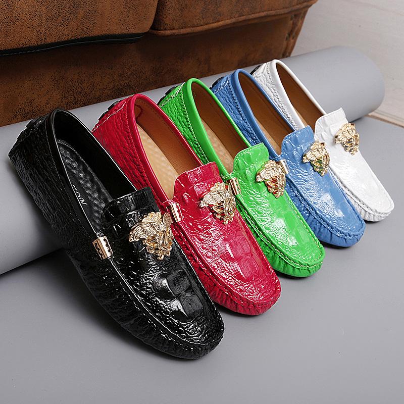 Men's Women Leather Designer Casual Shoes Luxury Loafers Moccasins Brand Driving Male Man Shoes for Men Footwear Plus Size 35-48 cm