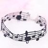 Exquisite Black Short Necklace with Soft and Intricate Details Unique Music Symbol Jewelry Suitable for a Fashion Look