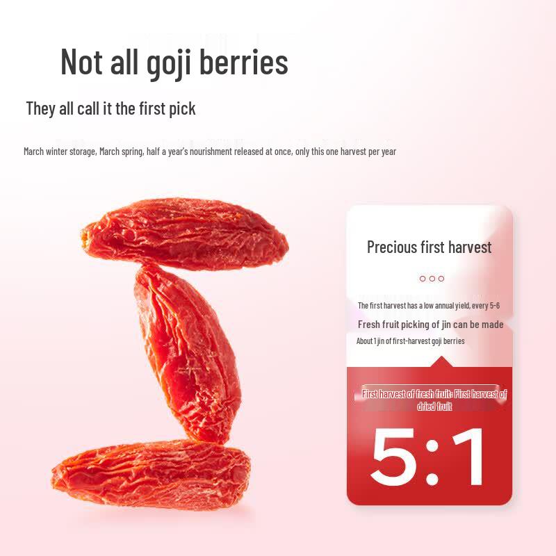 NINGANPU Sulfur-Free Premium First Harvest Ningxia Goji Berries