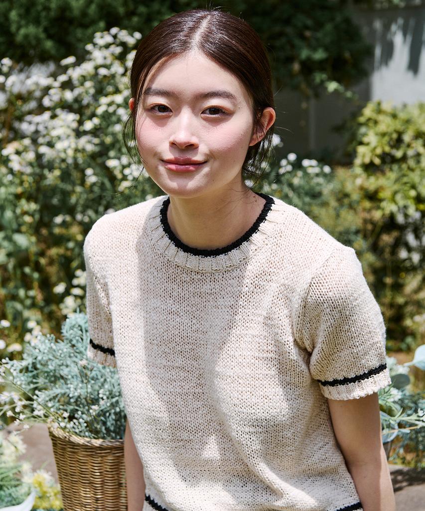 YUPPE Tape Color Knit_Ivory