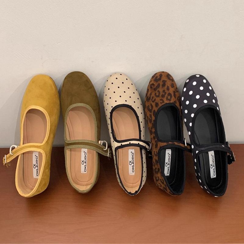 Fashion SUOJIALUN 2025 Autumn New Brand Women Flat Shoes Fashion Round Toe Shallow Ladies Mary Jane Shoes Soft Flat Heel Boat Shoes
