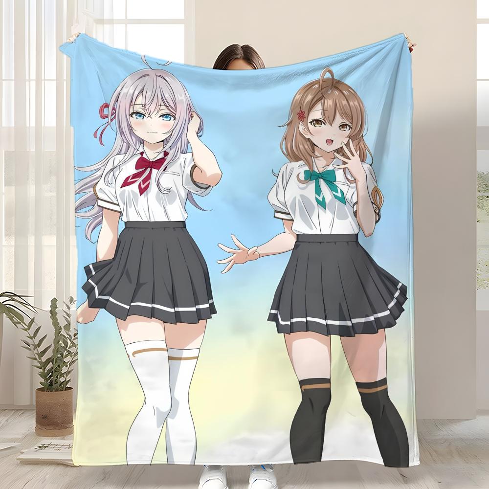 Alya Sometimes Hides Her Feelings In Russian Throw Kid-Friendly Flannel Throw Blanket Soft Warm Anti-Static Washable All Season