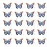 20 Stück 2D Große Schmetterling Wandaufkleber Selbstklebende Schmetterlingssticker Abziehen und Aufkleben Abnehmbare Wandmalereien für Küche Schlafzimmer Wohnzimmer