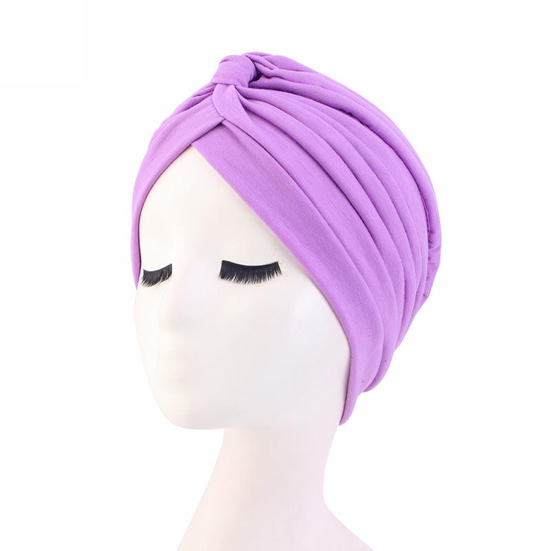 Ethnic cotton headscarf cap, Indian cap, chemotherapy cap TJM-412