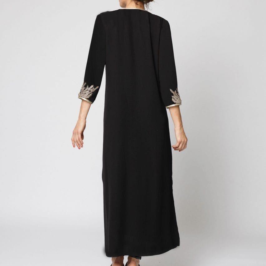 Damenmode Sommer Frühling Blumenmuster Druck 3/4 Ärmel V-Ausschnitt Lockere Taille Freizeitkleider