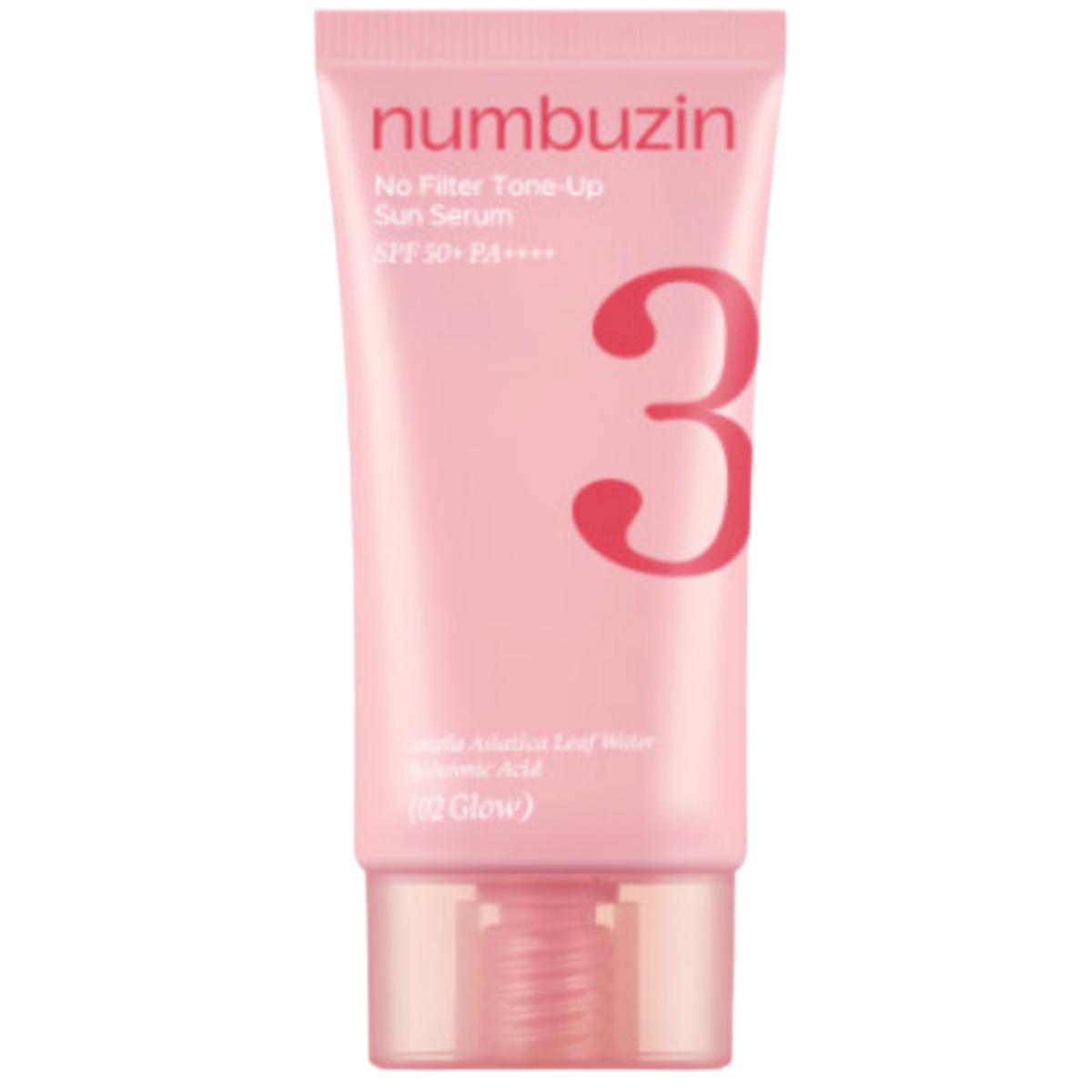 Numbuzin No. 3 Porcelain Base-skip Tone Up Beige SPF50+ PA++++ Sunscreen 50ml 02 Glow