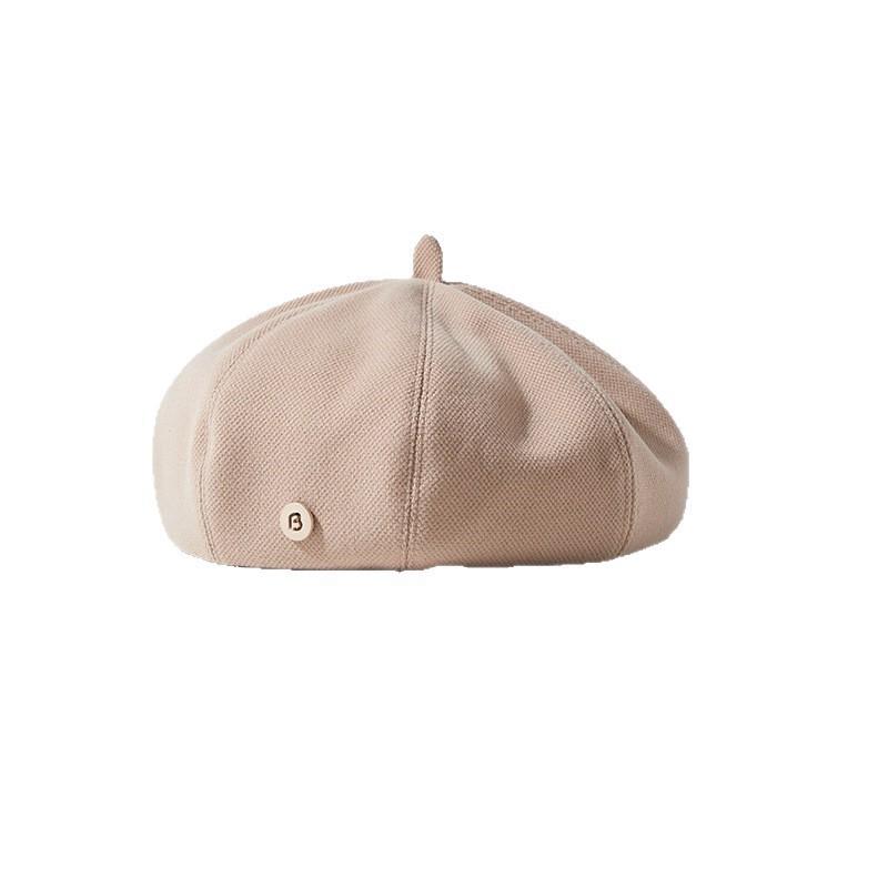 Beret children autumn and winter Internet celebrity temperament painter hat showing face small versatile big head circumference pumpkin bud hat